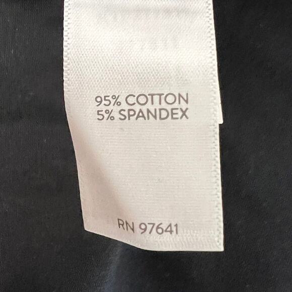 J Jill Womens Forward Seam Tee Size XL Navy Blue White Dots Knit Top - Picture 5 of 6